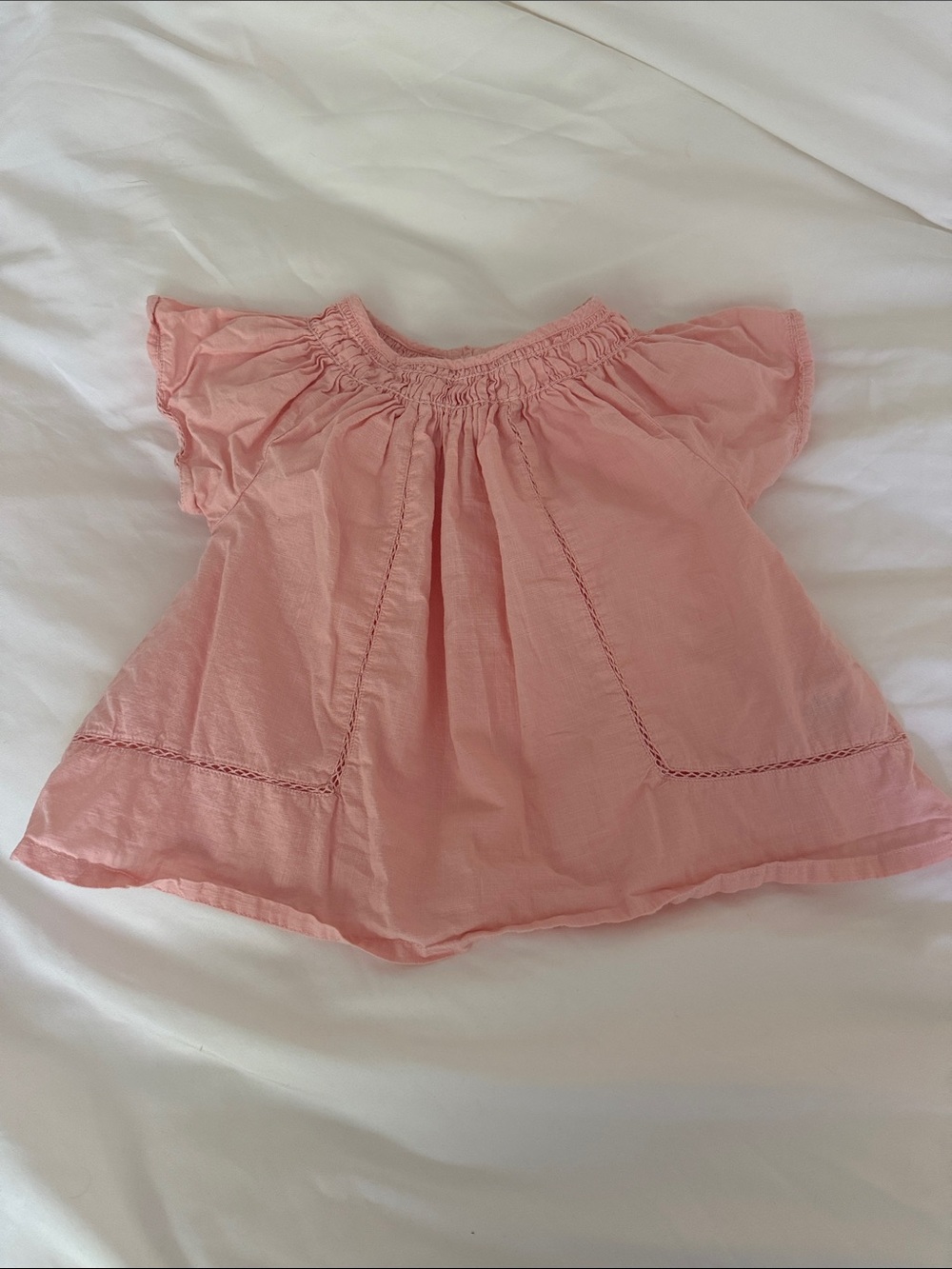next Peach-Pink Girls Cotton Top